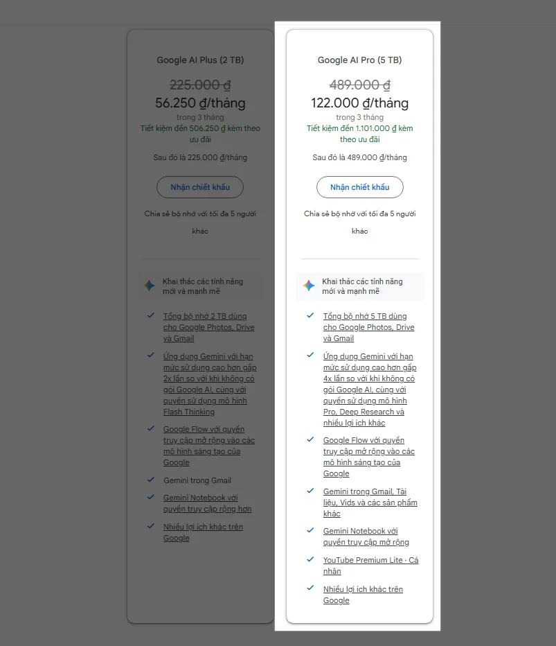 Ưu đãi Google AI Pro dành cho thí sinh